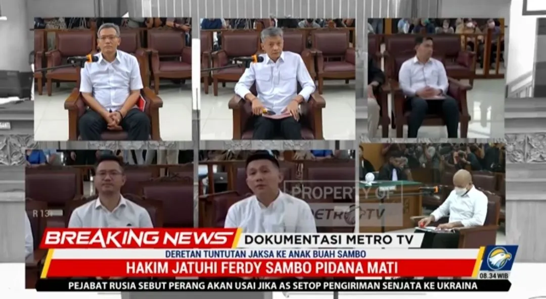 Sidang Vonis OOJ Anak Buah Sambo