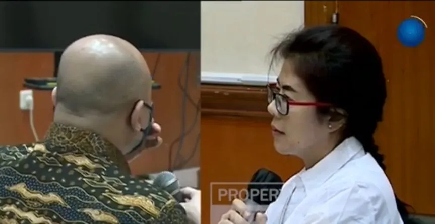 Linda Puji Astuti mengaku sebagai istri siri Teddy Minahasa di sidang 