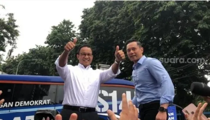 Anies Baswedan tampak bersama AHY, Kode Pilpres 2024?
