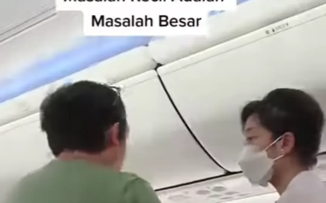 Video Ibu-Ibu Ngamuk AC Batik Air Mati