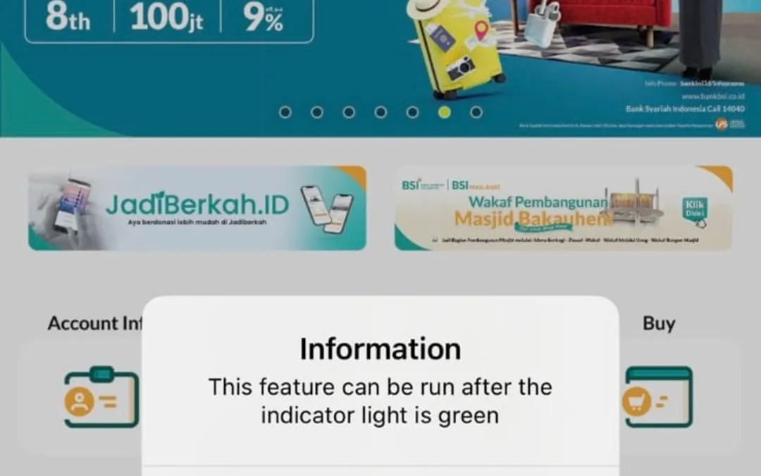 Layanan BSI eror