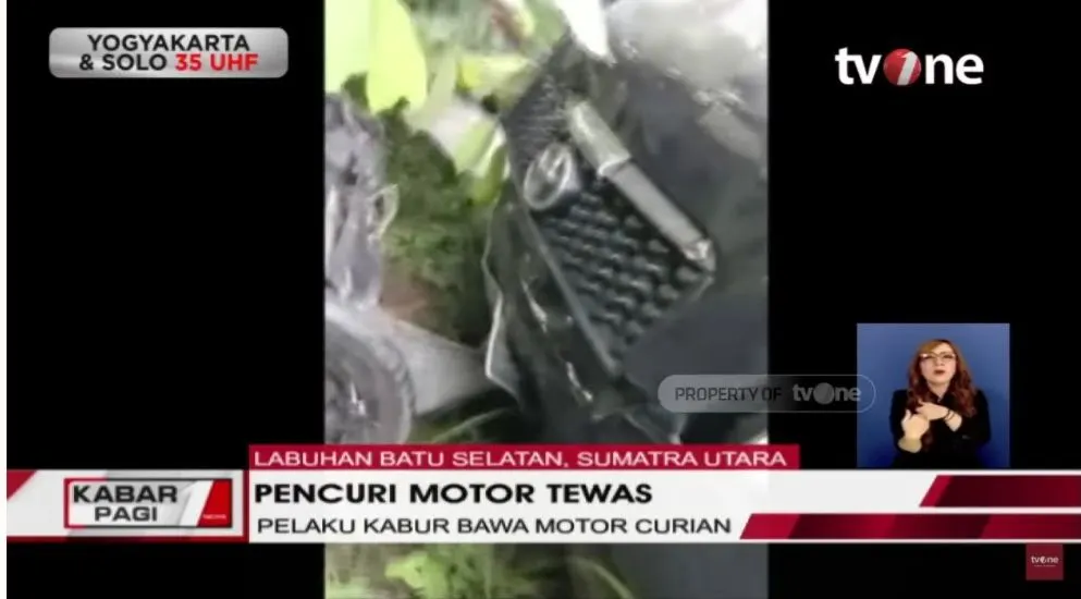 Pelaku Curanmor Tewas Saat Kabur Bawa Motor Curiannya