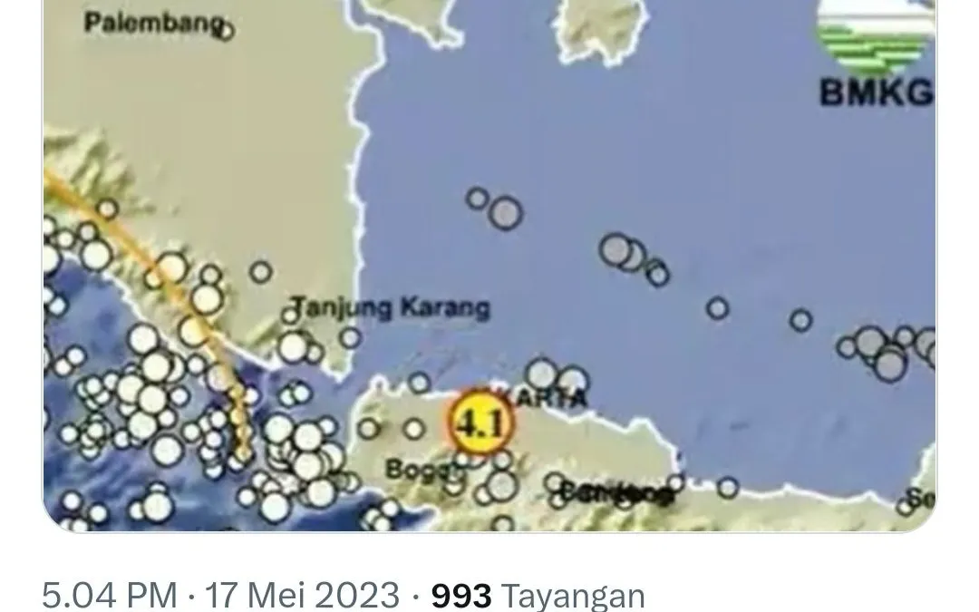 Jakarta Timur DKI Diguncang Gempa 4.1 Magnitudo Akibat Patahan Lempeng Indo-Austarlia!