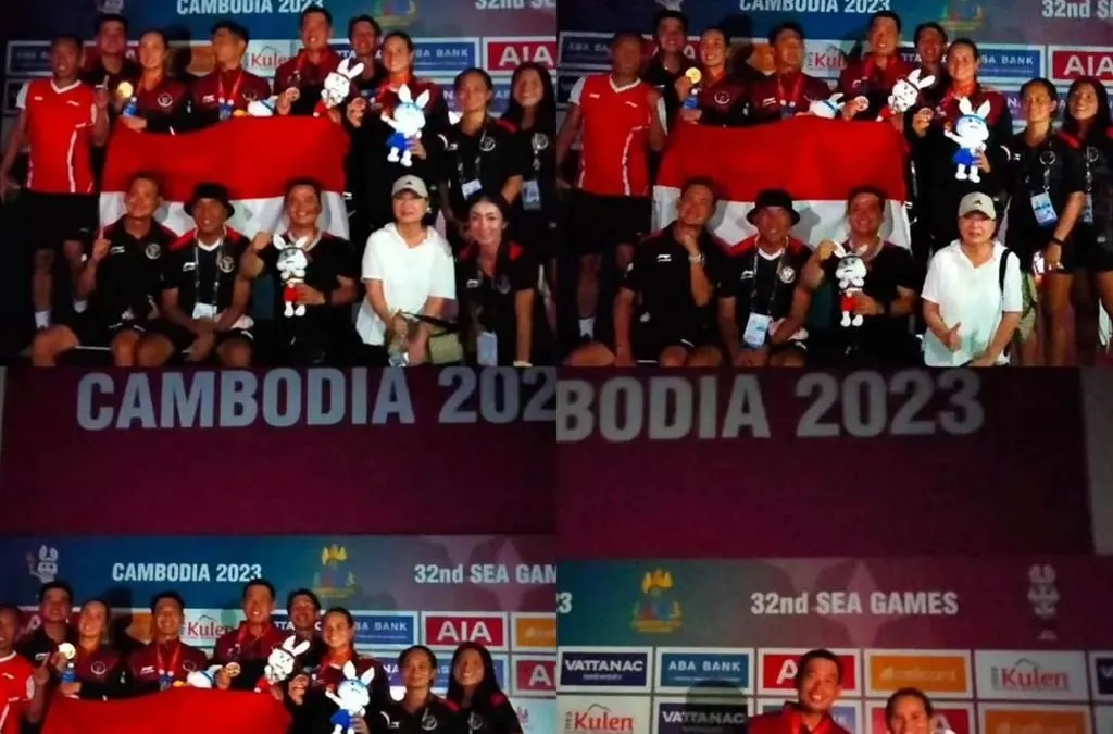 Petenis Indonesia Naik Podium Tanpa Penerangan di SEA Games Kamboja 2023