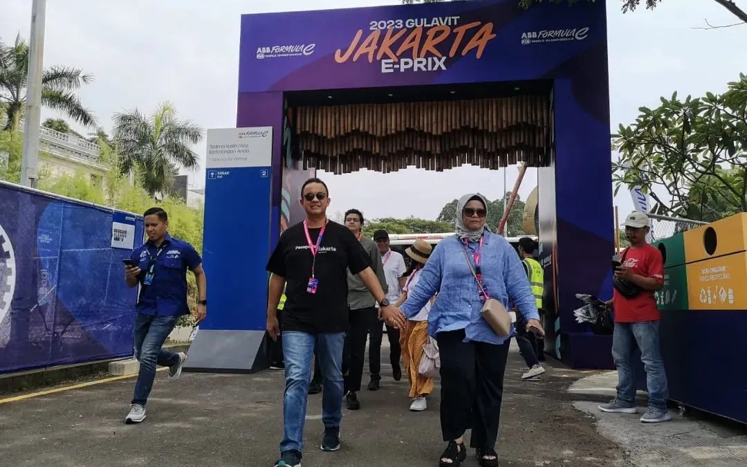 Anies Baswedan di Acara Formula E