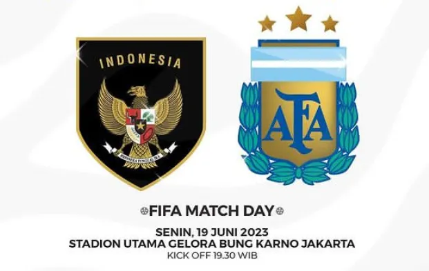 Ilustrasi prediksi skor untuk pertandingan Timnas Indonesia  vs Timnas Argentina dalam rangkaian FIFA Matchday.