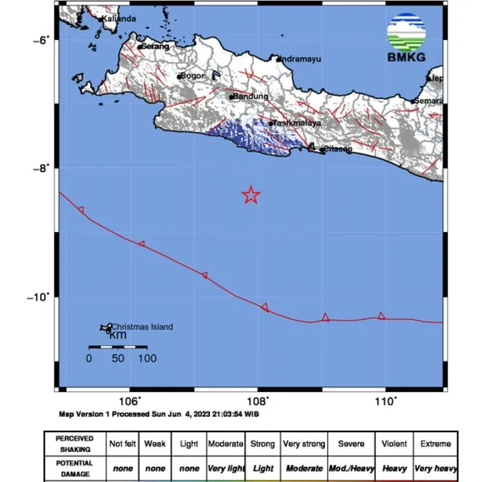Gempa di Pangandaran Jabar 
