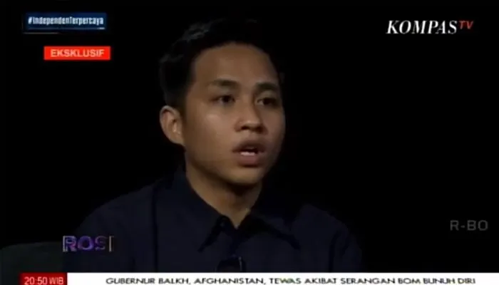 Richard Eliezer saat wawancara eksklusif di progam Rosi Kompas TV