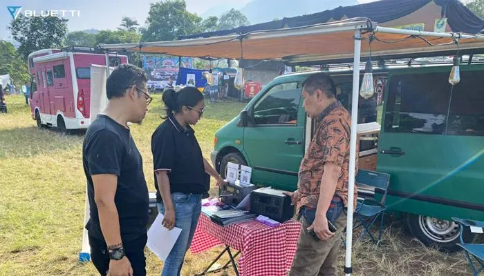 BLUETTI hadir dalam acara Bandung Lautan Campervan