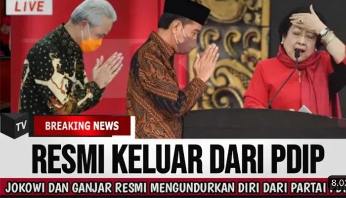 CEK Fakta: Ganjar Pranowo dan Jokowi Kompak Keluar dari PDIP