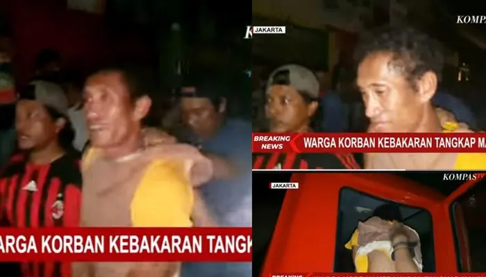 Seorang Pencuri Kepergok di tengah kebakaran Depo Pertamina Plupang berhasil dibekuk warga