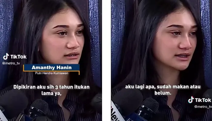 Amanthy Hanin, anak Hendra Kurniawan curahkan kesedihannya