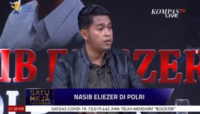Martin Simanjuntak saat hadir di program Satu Meja the Forum Kompas TV