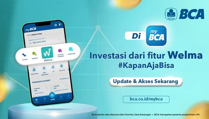 Fitur Welma di myBCA per 1 Juli 2023