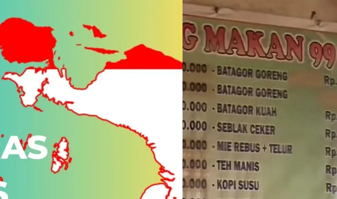 Daftar Harga Makan Viral di Warung Makan di Pedalaman Papua