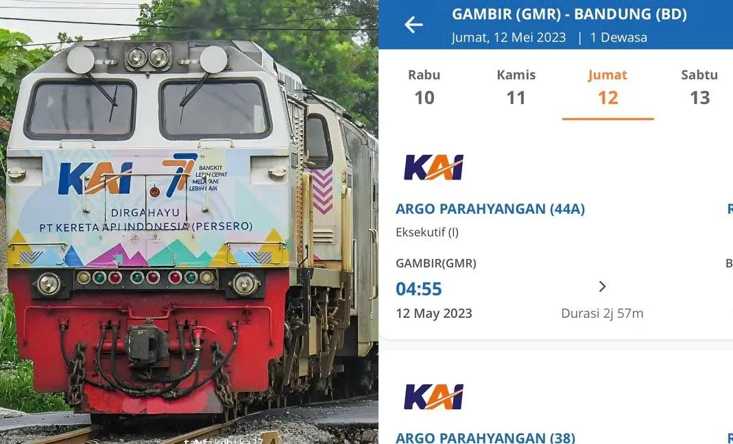 Viral Harga Tiket KA Argo Parahyangan Naik Tajam