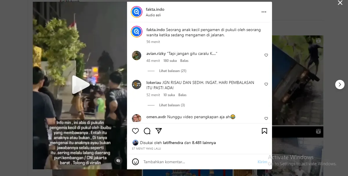 Viral! Seorang Ibu Pukul Pengemis Anak di Puri Kembangan CNI Jakarta Barat, Sebut Tak Takut Presiden