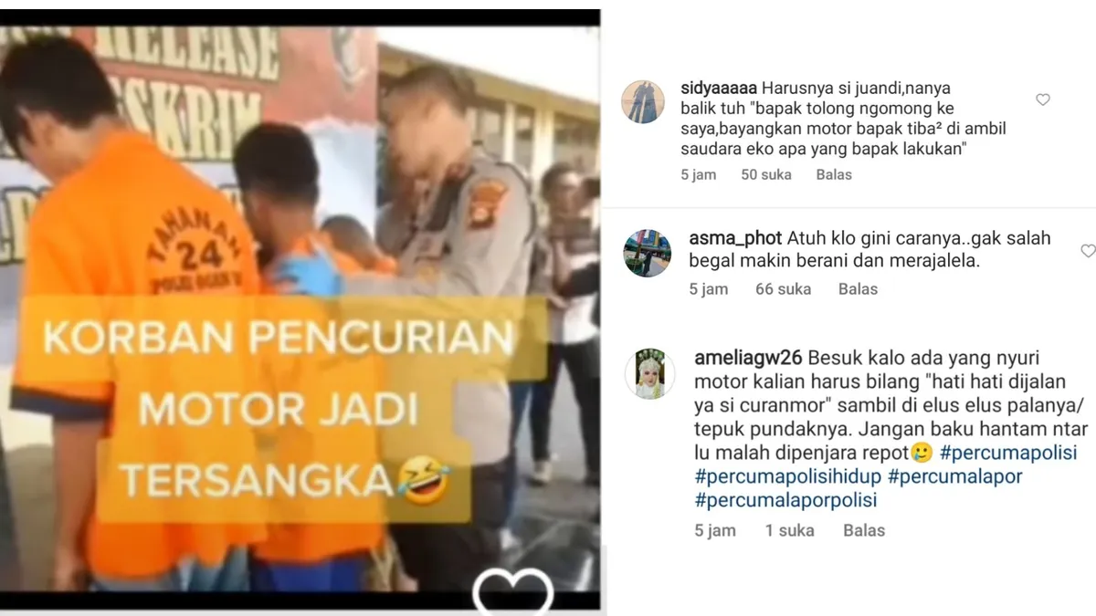 Viral sebuah video wawancara yang diduga seorang anggota polisi terhadap tersangka kasus pencurian motor yang kini menjadi tersangka.