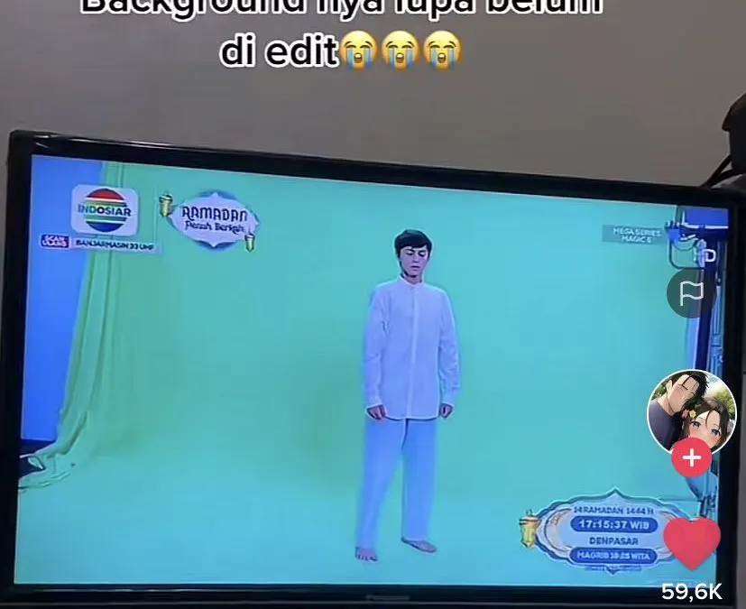 Viral video Editor Sinetron Indosiar Ini Lupa Edit Green Screen