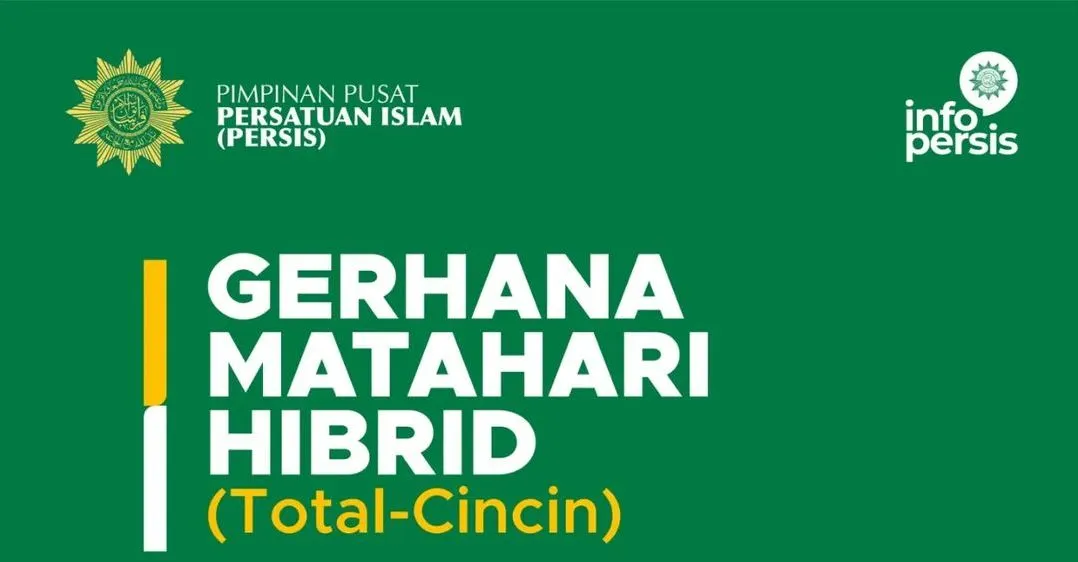 Salat Gerhana - fenomena Gerhana Matahari Hibrid