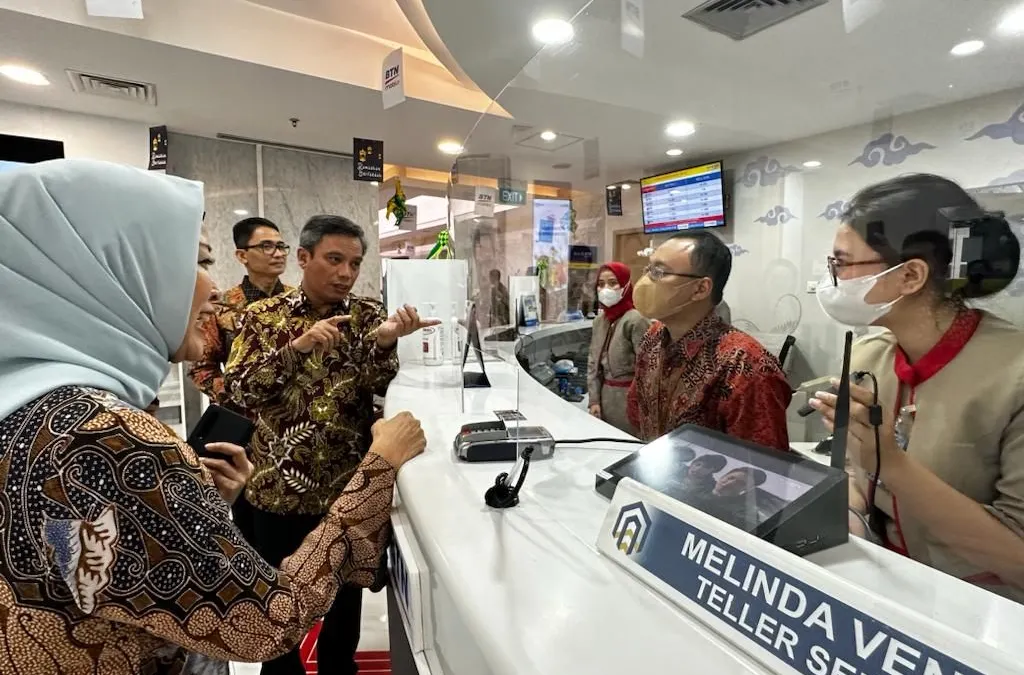 Peninjauan outlet Bank BTN jelang libur Lebaran atau Idul Fitri 2023.