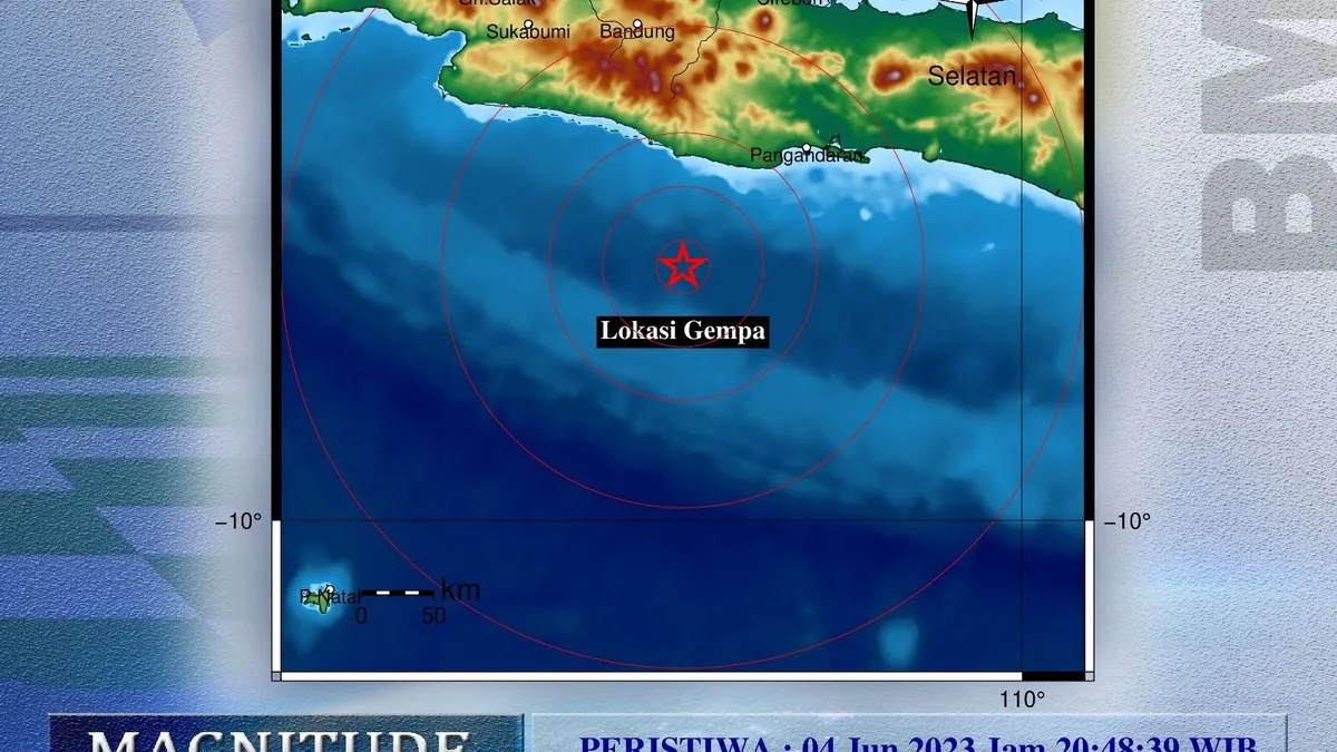 Gempa 4,6 M di Pangandaran 