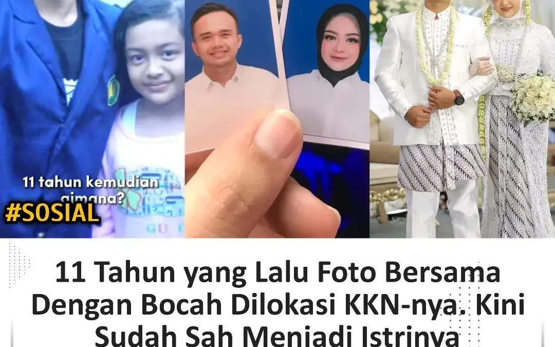 Potret Viral Pernikahan dengan Bocah yang Bertemu Pas KKN