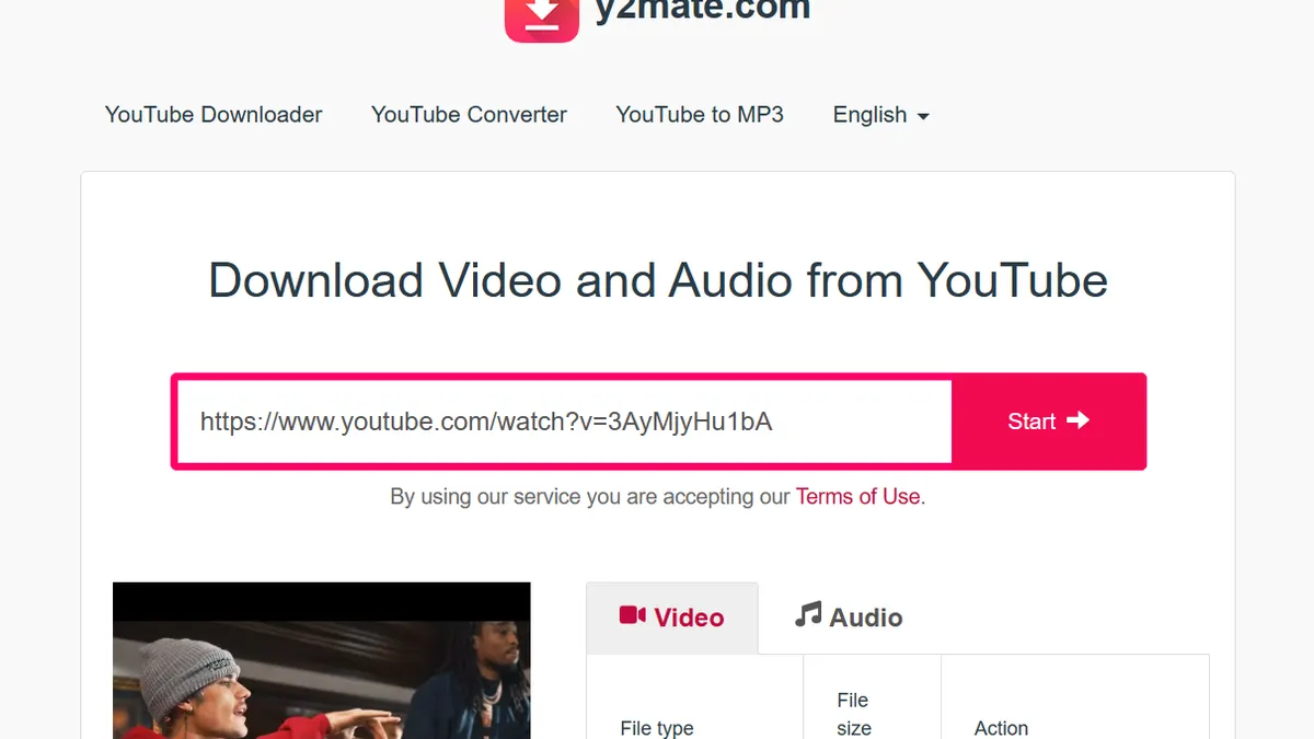 Ilustrasi. y2mate, selain bisa men-download video YouTube juga bisa mengkonversi file-nya menjadi file audio musik yakni MP3.