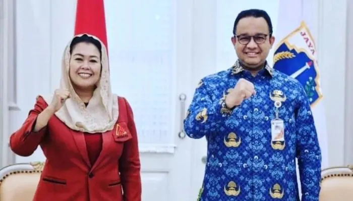 Yenny Wahid (kiri) dan Anies Baswedan (kanan)