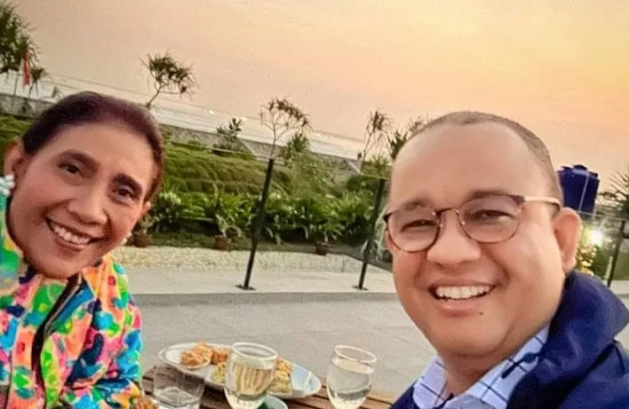 Anies Baswedan temui Susi Pudjiastuti di Pangandaran
