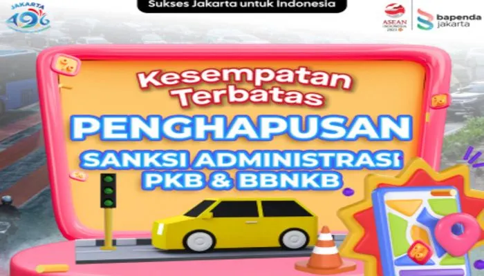 Denda pajak dihapuskan dalam rangka perayaan HUT DKi Jakarta ke 496.