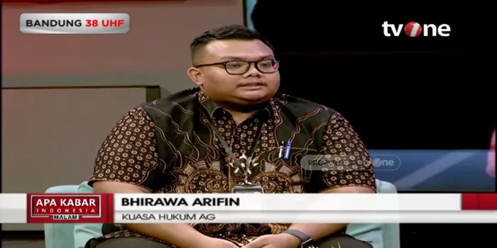Bhirawa Arifin kuasa hukum AG