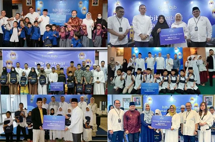 bank bjb menggelar Safari Ramadan bertema 'bjb Berbagi, Ramadan Memberi' secara serentak di 7 kantor cabang bank bjb, Senin, 10 April 2023.