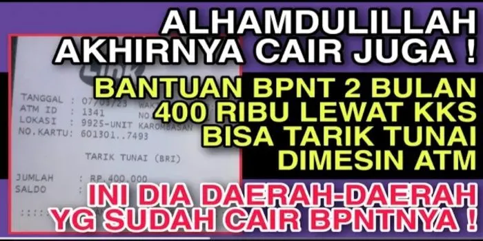ilustrasi BPNT akhirnya cair