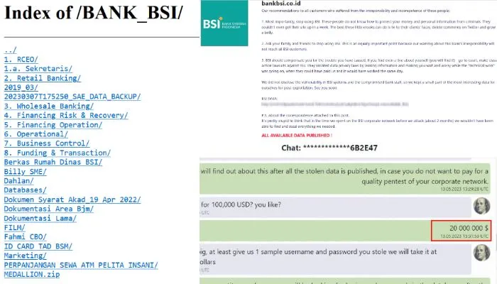 Pernyataan dari LockBit, selaku hacker yang mengakui telah melakukannya kepada Bank Syariah Indonesia (BSI).