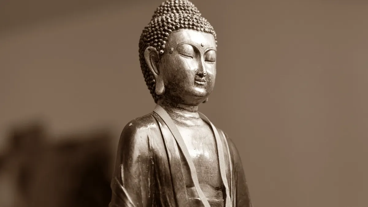 Illustrasi. Patung Buddha