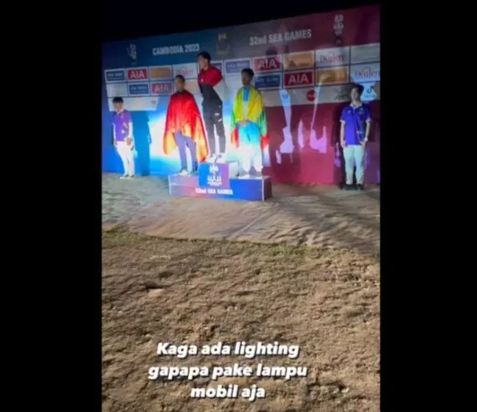 Viral Video Menunjukkan Podium SEA Games Gelap