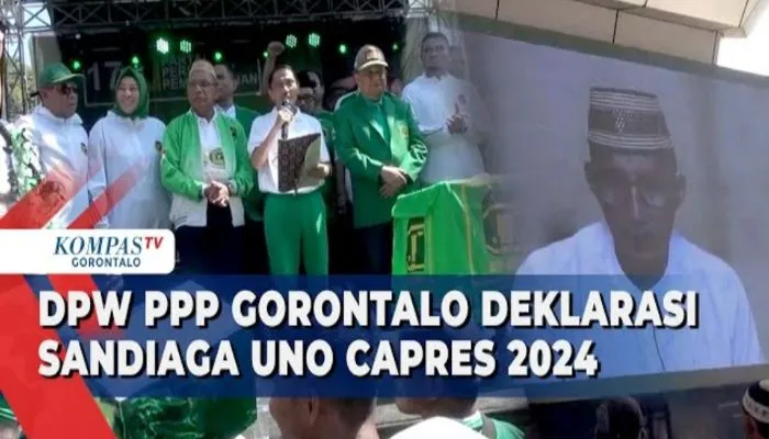 DPW PPP Gorontalo Deklarasi Sandiaga Uno Capres 2024
