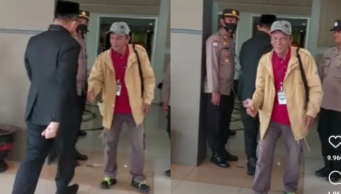 Potret Ketua DPRD Luwu Timur, Sulawesi Selatan Tolak Salaman dengan Warga