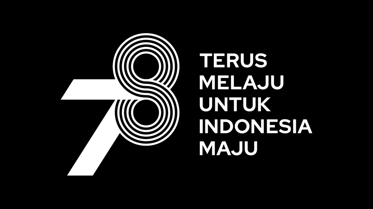 Download Logo HUT RI ke-78 PNG Hitam Putih dan Berwarna Tanpa Background, Ukuran Cuma 155 KB
