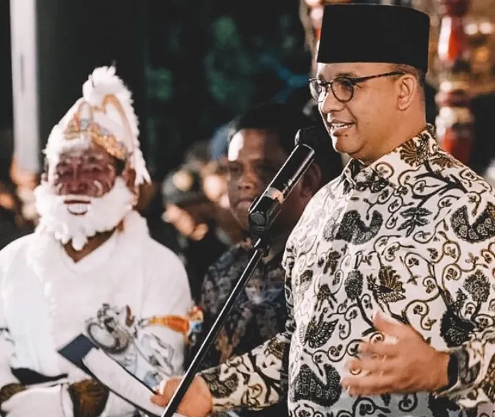 Anies Baswedan kala Menonton Wayang 