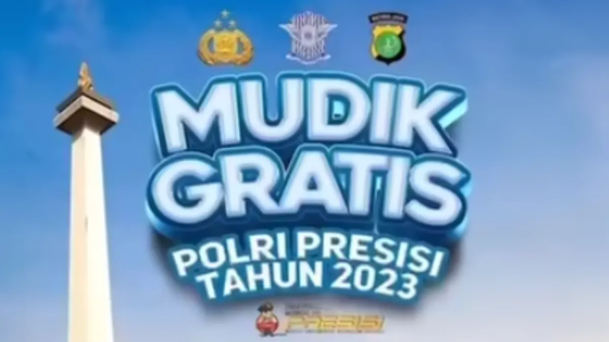 Poster Mudik Gratis bersama Polri Presisi 2023