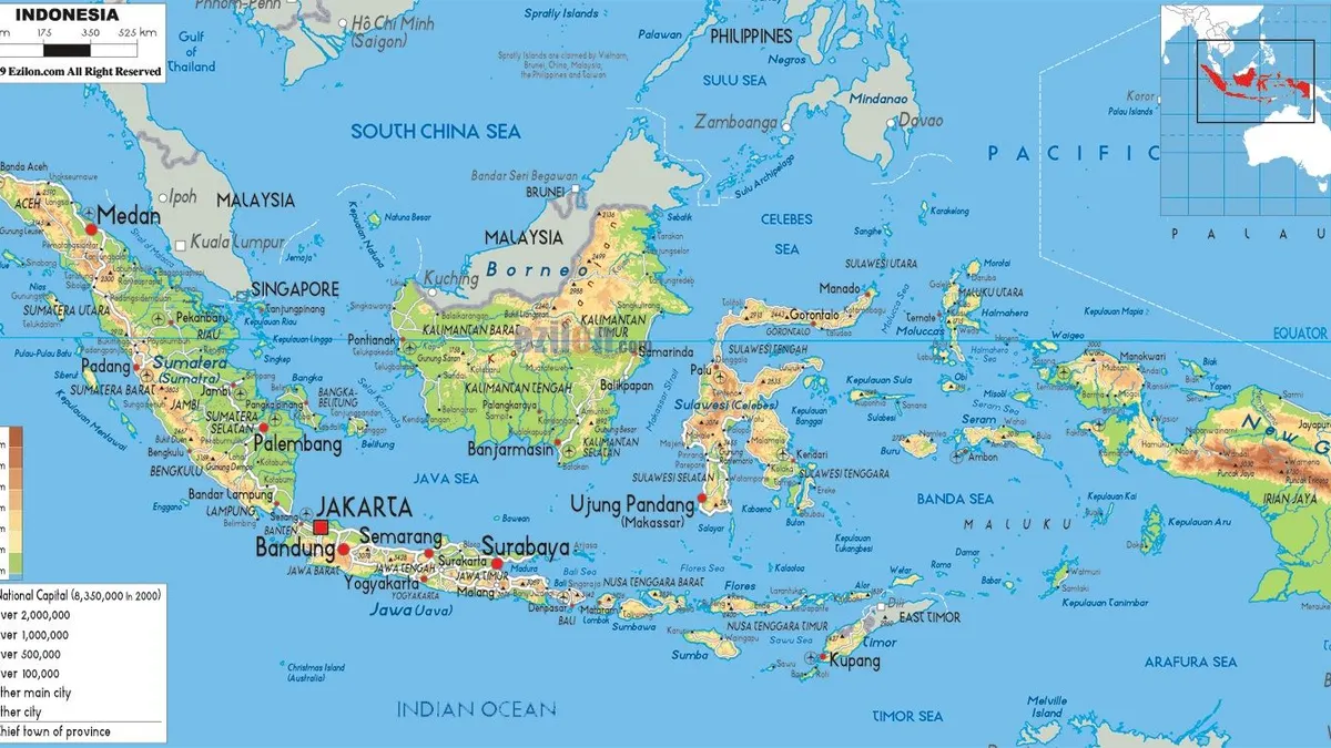 Gambar Peta Indonesia