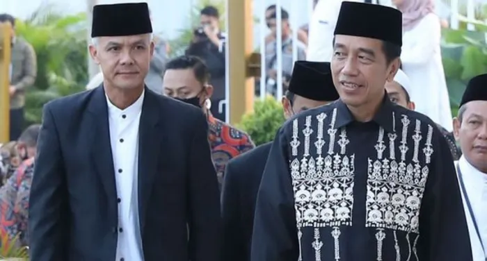 Ganjar Pranowo dan Presiden Joko Widodo
