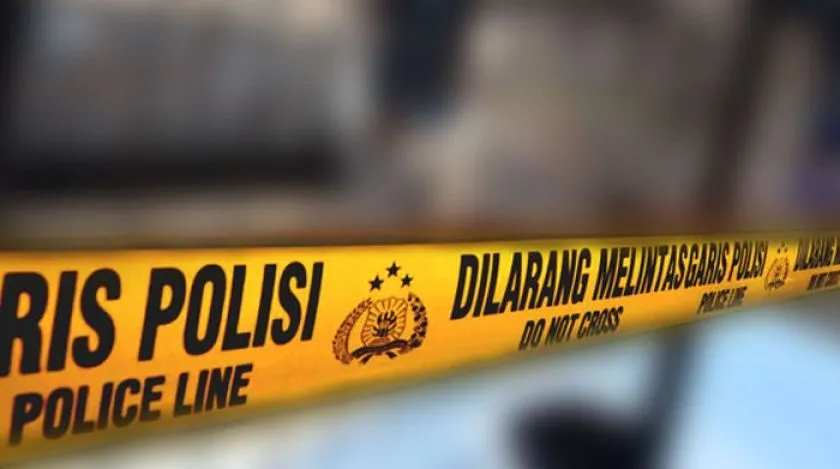 Ilustasi garis polisi yang menggrebek rumah kontrakan akibat dijadikan tempat dugem