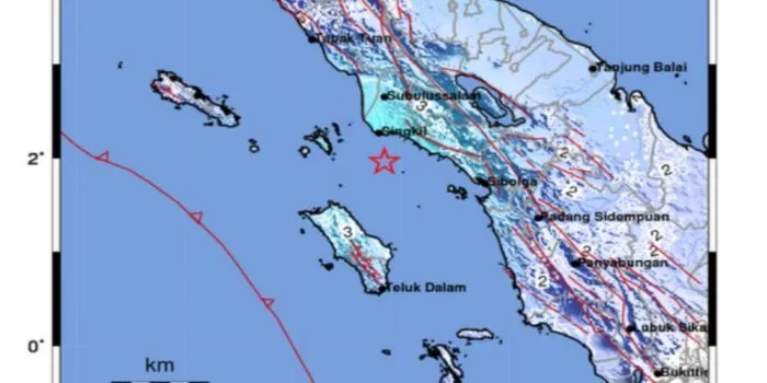 Gempa bumi mengguncang Aceh Singil Magnitudo 5.2, Sabtu (11/3/2023)