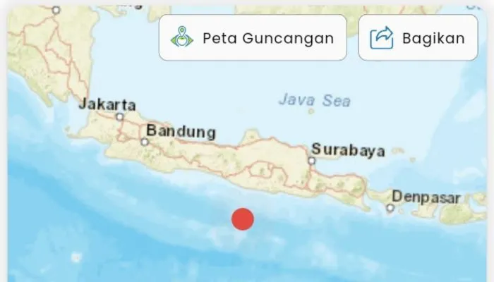 Gempa Guncang DIY-Jatim, Kamis 8 Juni 2023 dini hari tadi