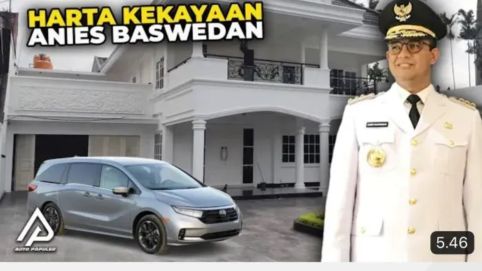 Terungkap harta kekayaan Anies Baswedan