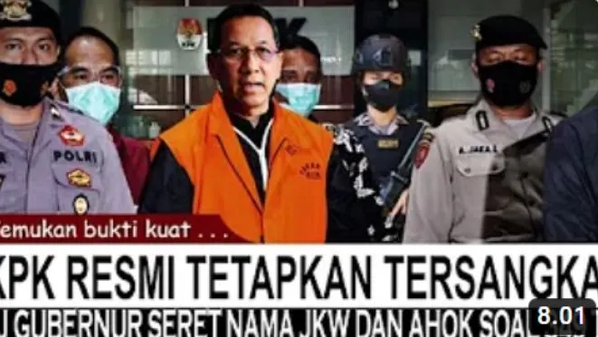 Muncul sebuah video di YouTube yang mengklaim bahwa KPK telah tetapkan Pj Gubernur DKI Jakarta Heru Budi Hartono menjadi tersangka dalam kasus korupsi Rp349 triliun.