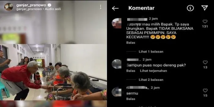 Instagram Ganjar Pranowo Digeruduk Fans Bola